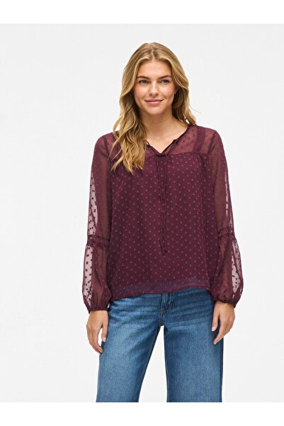 VILA Langarmbluse VIEDEE Gemustertes