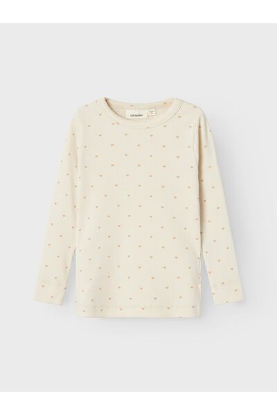 Lil' Atelier Mini Oberteil mit langen Ärmeln Print
