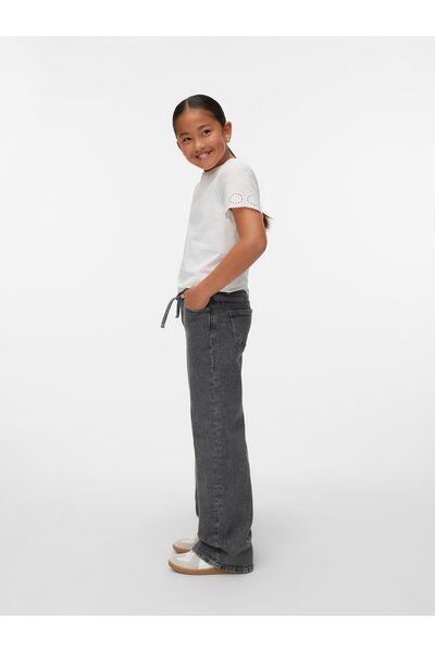 Vero Moda Girl Weit geschnitten VMTESSA Hohe Taille Weiter Beinschnitt Jeans