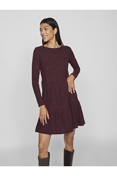 VILA Kurzkleid Langärmeliges