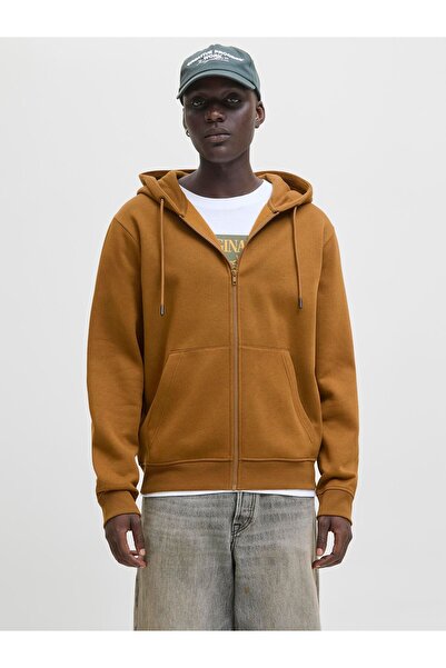 Jack & Jones Jednobarevná mikina s kapucí