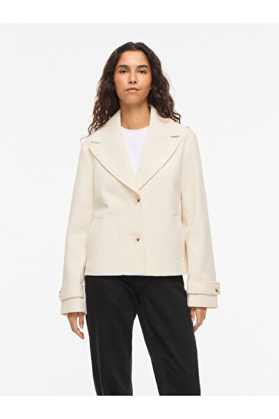 VILA Jacke Geknöpfte V-Ausschnitt