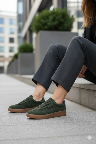 Lufian Jessi Pantofi sport casual pentru femei 25k 122230028 Kaki