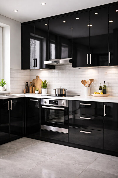 Dekor Yapışkanlı Folyo Parlak Siyah Aparat Hediye