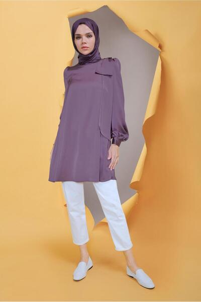 Alvina Round Neck Bow Detail Tunic 41773