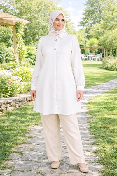 Alvina Accessory Detaill Large Size Tunic 20480