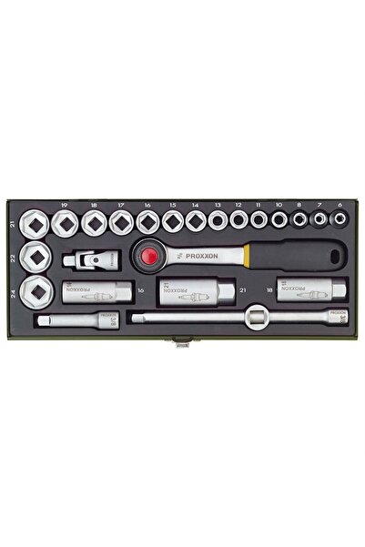 JollyMag Compact Socket Wrench Set 3/8", Proxxon 23110, 24 Pieces