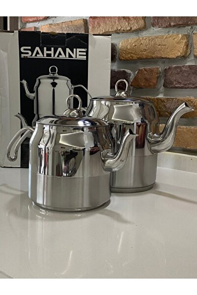 Şahane Aşiret Boy Metal Saplı 4 Parça Çaydanlık Takımı