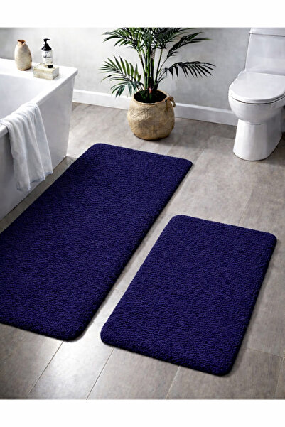 Sarar Plush Non-Slip Base Machine Washable 2-Piece Large XL Size Bathroom Mat...