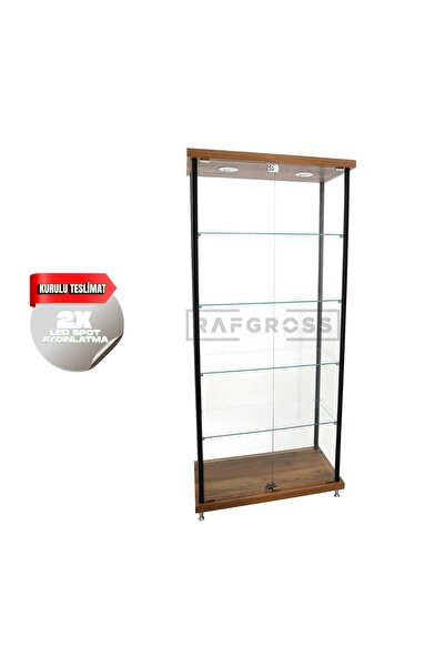 RAFAX Kurulu Teslimat, 40x80xh175,camlı Dolap, Camlı Vitrin, Koleksiyon Dolab...