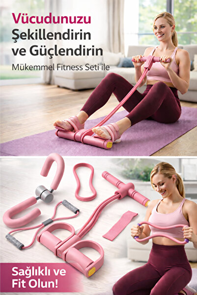 Arfseb 5’li Egzersiz Seti Çok Fonksiyonlu Tüm Vücut Spor Yoga Pilates Aletleri