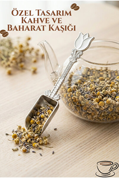 EMBazaar Multi-Purpose Silver White Spice and Coffee Measuring Spoon with Tul...