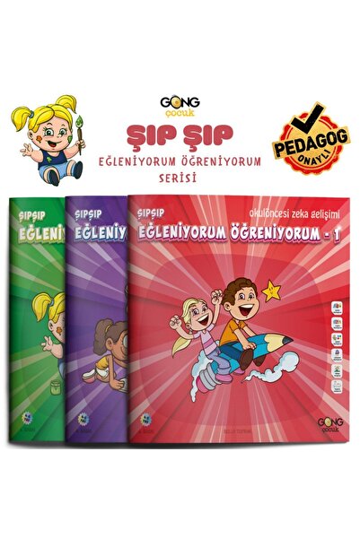 Gong Okul Öncesi Eğitici Etkinlikli Eğleniyorum Öğreniyorum Çocuk Kitap Seti ...