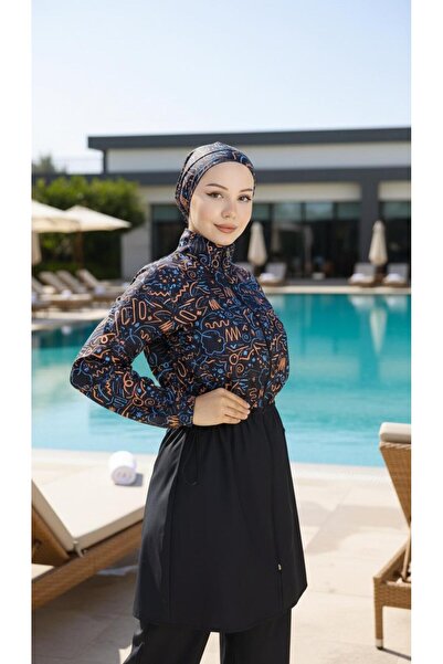 TrendModessa ملابس سباحة ماليكا للشاطئ مع حزام قابل للتعديل وغطاء كامل مع حقي...