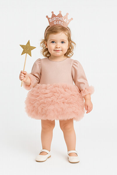 2kids2mom فستان توتو منفوش بأكمام طويلة - فستان الأميرة، عيد ميلاد، فستان للم...