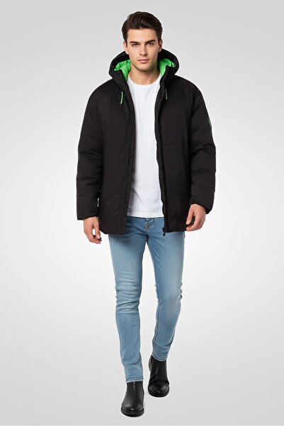 Hugo Boss Boss Men Brand Logo Puffer Jacket, Black