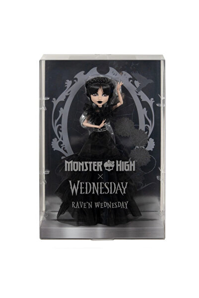 MONSTER HIGH دمية الأربعاء من مجموعة Rave'n Dress من X Wednesday - HXJ03