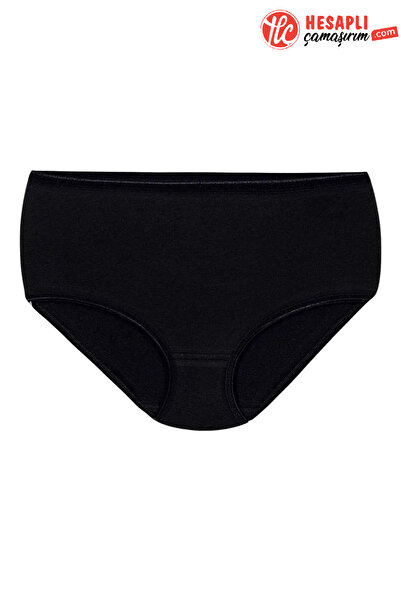 Yıldız İç Giyim Yıldız 3746 Γυναικεία Μαύρα Άνετα Ψηλόμεσα Γυναικεία Σλιπ Bat...