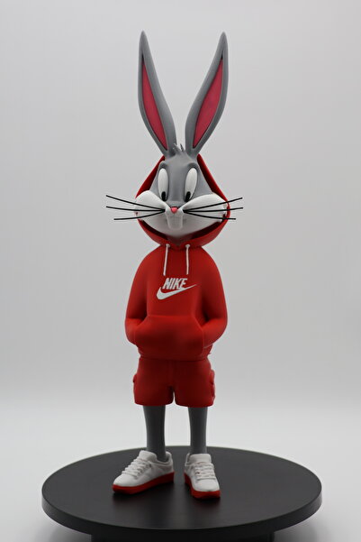 3D GlowCraft Bugs Bunny Figürü ( Kırmızı Kıyafet )