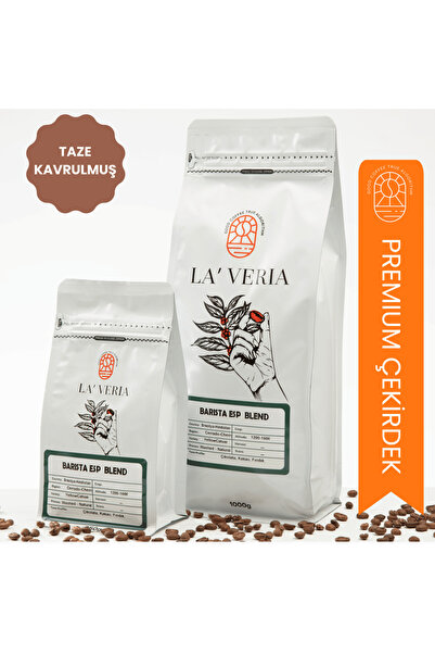Laveria Espresso Kahve Çekirdeği 250 g – Barista Blend, Orta Koyu Kavrum, Yoğ...
