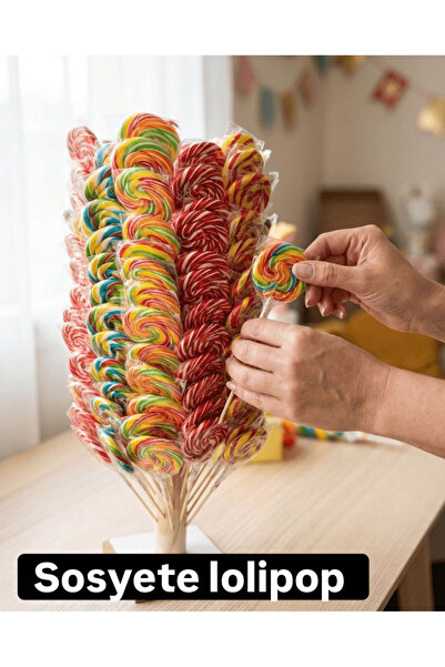 SUGILOP SEKER BÜYÜK LOLIPOP şeker 65 adet stand hediyemizdir