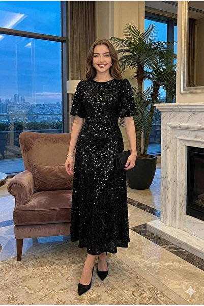 Sura Fashion Βραδινό φόρεμα με παγιέτες