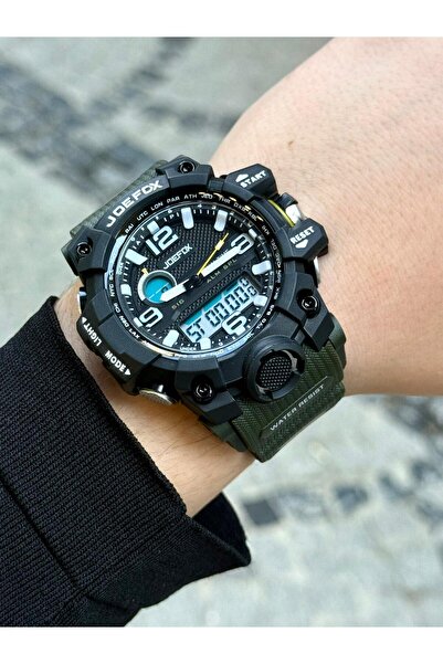 Joefox G-shock model garantili ışıklı. spor şık su geçirmez silikon kordon er...