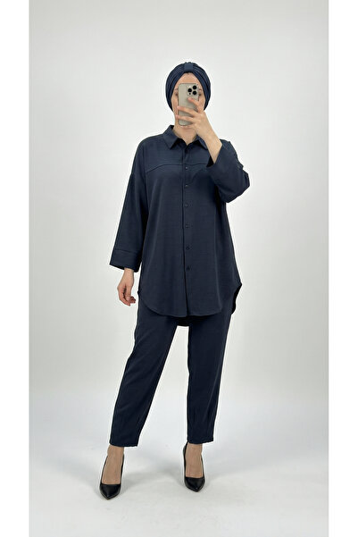 MİHRA STORE Σετ Παντελονιού με Περτσίνια στο Πόδι Orelella - AS479 Καπνιστό