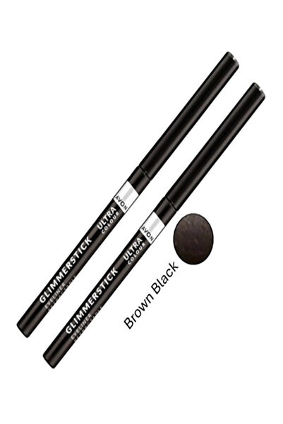 AVON Glimmerstick Asansörlü Göz Kalemi (Brown Black) - İkili Set