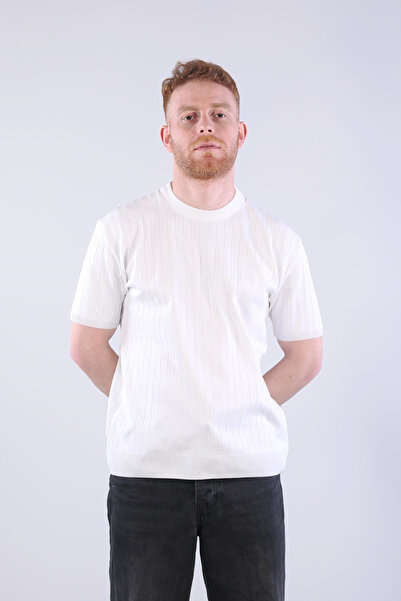 Mckanzie 10027 Crew Neck Knitwear Ribbed T-Shirt