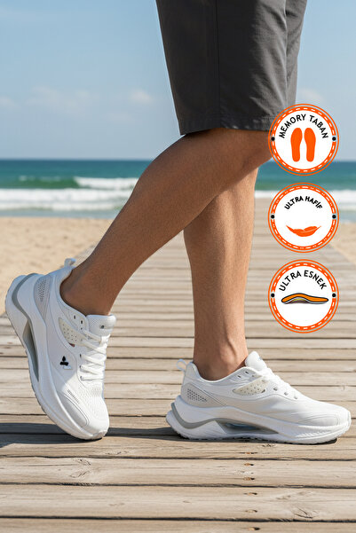 WALKWAY Білі легкі еластичні кросівки з мембраною Memory Foam для чоловіків T...