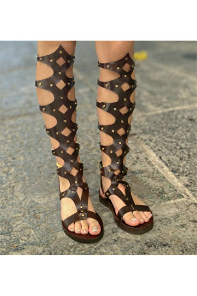 Bostini Genuine Natural Leather Gladiator Sandals