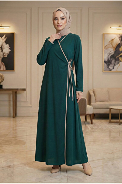 GIONA Kadın Biyeli Haki Namaz Elbisesi