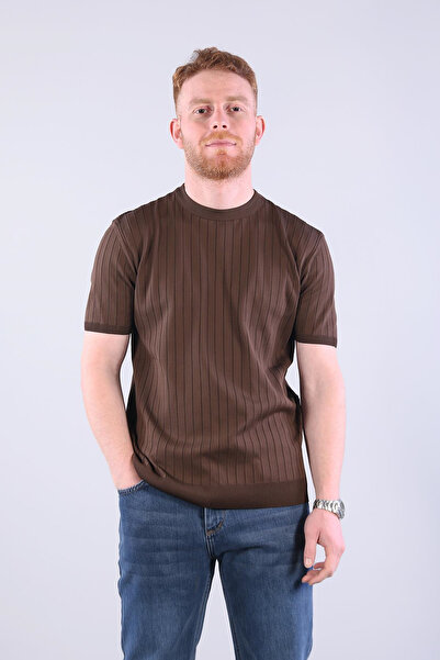 Mckanzie 10027 Crew Neck Knitwear Ribbed T-Shirt