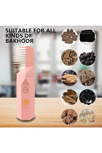 Oud Bakhoan مبخرة بخور فاخرة كهربائية قابلة لإعادة الشحن عبر منفذ USB