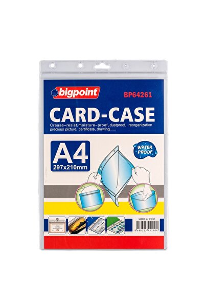 Bigpoint Τσάντα κάρτας με κλειδαριά Κάθετη Α4 (210x297mm) x 10 Τεμάχια