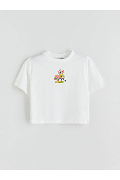 LC Waikiki RMZ GİYİM FARKIYA تي شيرت للأطفال برقبة روبا سبونج بوب با مطبوع ız