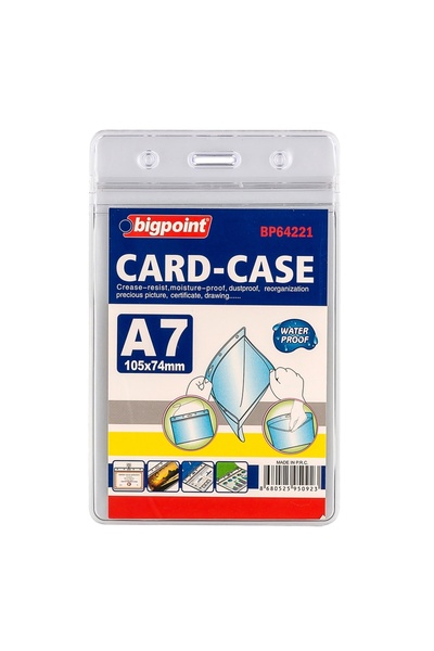 Bigpoint حقيبة بطاقات بقفل عمودي مقاس A7 (74×105 ملم) × 10 قطع