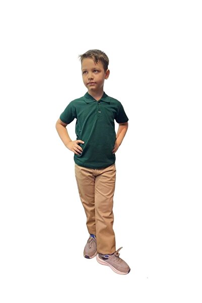 Nacar 23 Nisan Unısex Çocuk Polo Yaka Kısa Kol Okul T-shirt Gösteri Kıyafeti ...