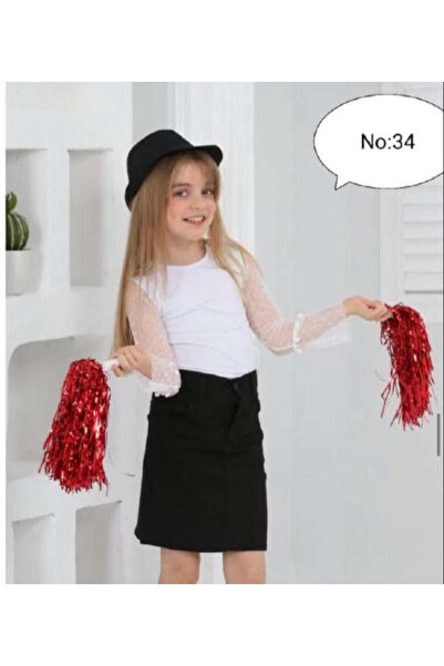 Nacar DEVOJČIČKI CRNO-BELI KOMPLET GORNOG I DONJEG DELA 23. APRIL