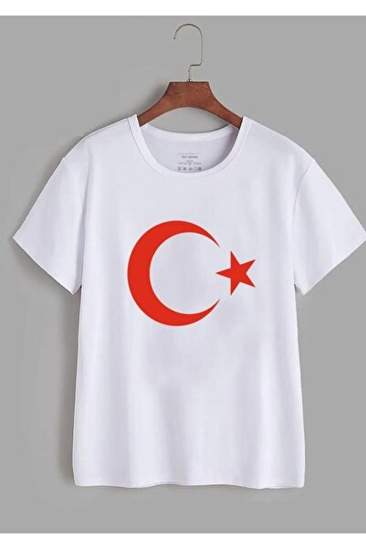 Genel Markalar Unısex Kısa Kol Çocuk Bayrak Ay Yıldızlı 23 Nisan 29 Ekim 10 K...