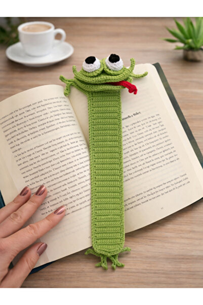 Funlife Scrapbook Amigurumi El Yapımı Kurbağa Kitap Ayracı