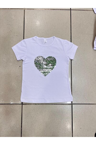 Nacar Kız Çocuk Gösteri Kıyafeti Tshirt Motifli