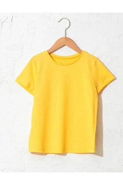 Nacar Unısex Çocuk Yuvarlak Yaka Kısa Kol Penye T-shırt