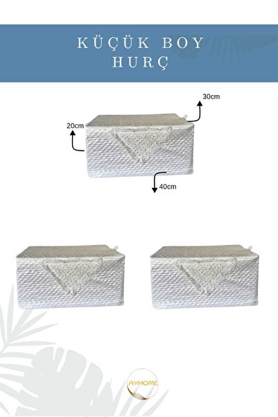 AYHOME İncili Saten Krem Kazak Kiyafet Kapitoneli Çeyizlik Bohçalık Hurç Güpü...