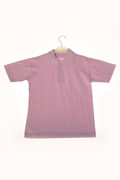 NACAR OKUL VE İŞ KIYAFETLERİ Children's Polo Neck Short Sleeve Solid Color Sc...