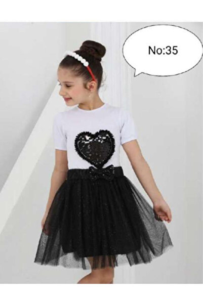 Nacar DEVOJČIČKI CRNO-BELI KOMPLET GORNOG I DONJEG DELA 23. APRIL