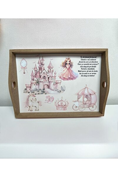 Botez Set tavita pentru taiere mot/turta – printesa -pudra, 6 piese