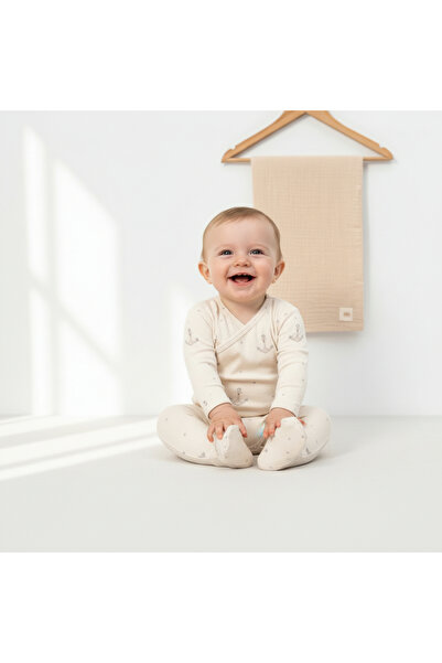 MİLAYS LİFE HOME COLLECTİON طقم ملابس من 3 قطع للأطفال الذكور من عمر 3-6 أشهر...