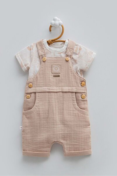 Caramell Free Boy Muslin Salopet Brown